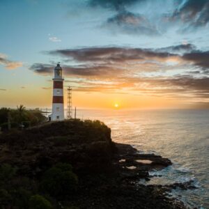 Sunset en Cannonier's Lighthouse